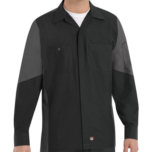 Long Sleeve Woven Crew Shirt Thumbnail